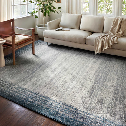 Alexander Home Grant Modern Abstract Border Area Rug