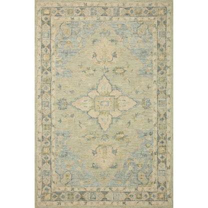 Tapis en laine à motifs mosaïques traditionnels, tissé à la main, de la marque Alexander Home