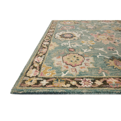 Alexander Home Megan Floral Hand-Hooked 100% Wool Area Rug