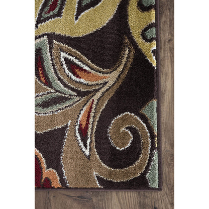 Decora Farmhouse Floral Indoor Area Rug