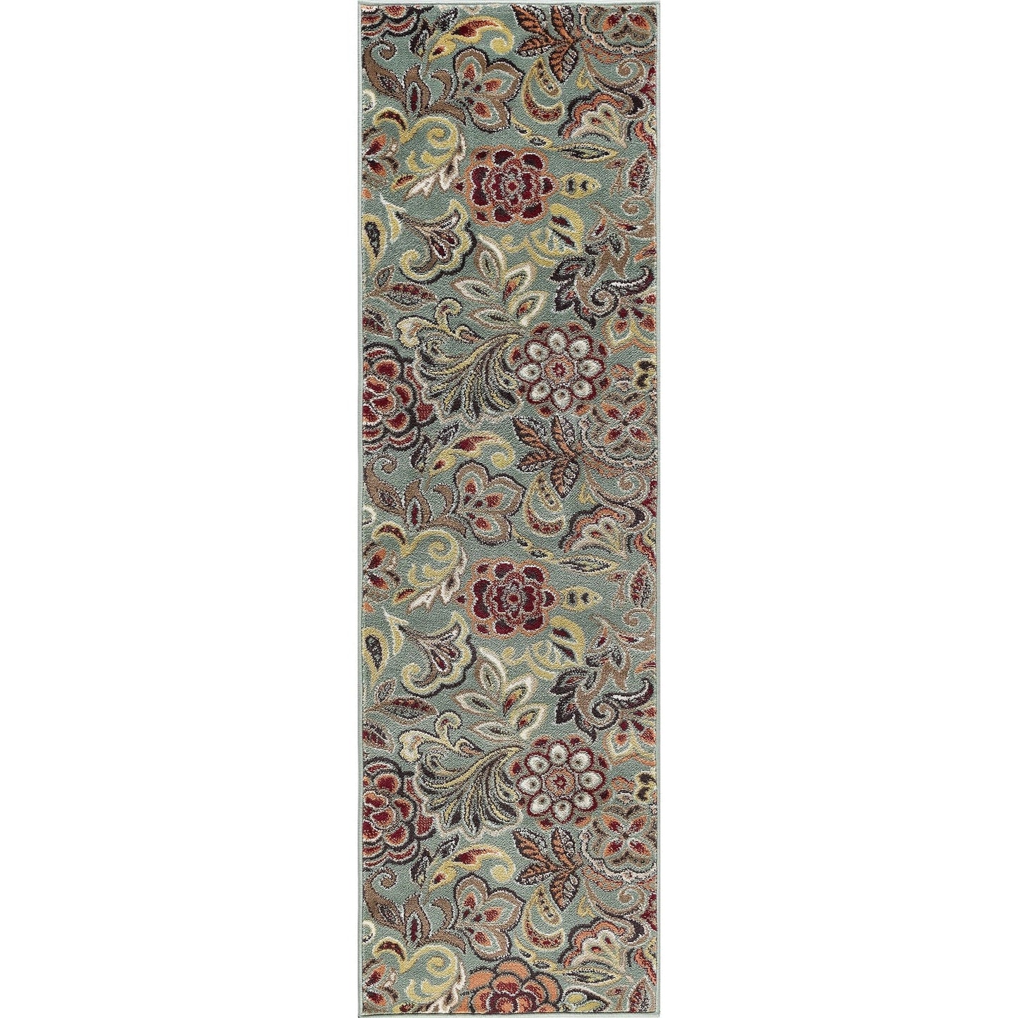Decora Farmhouse Floral Indoor Area Rug