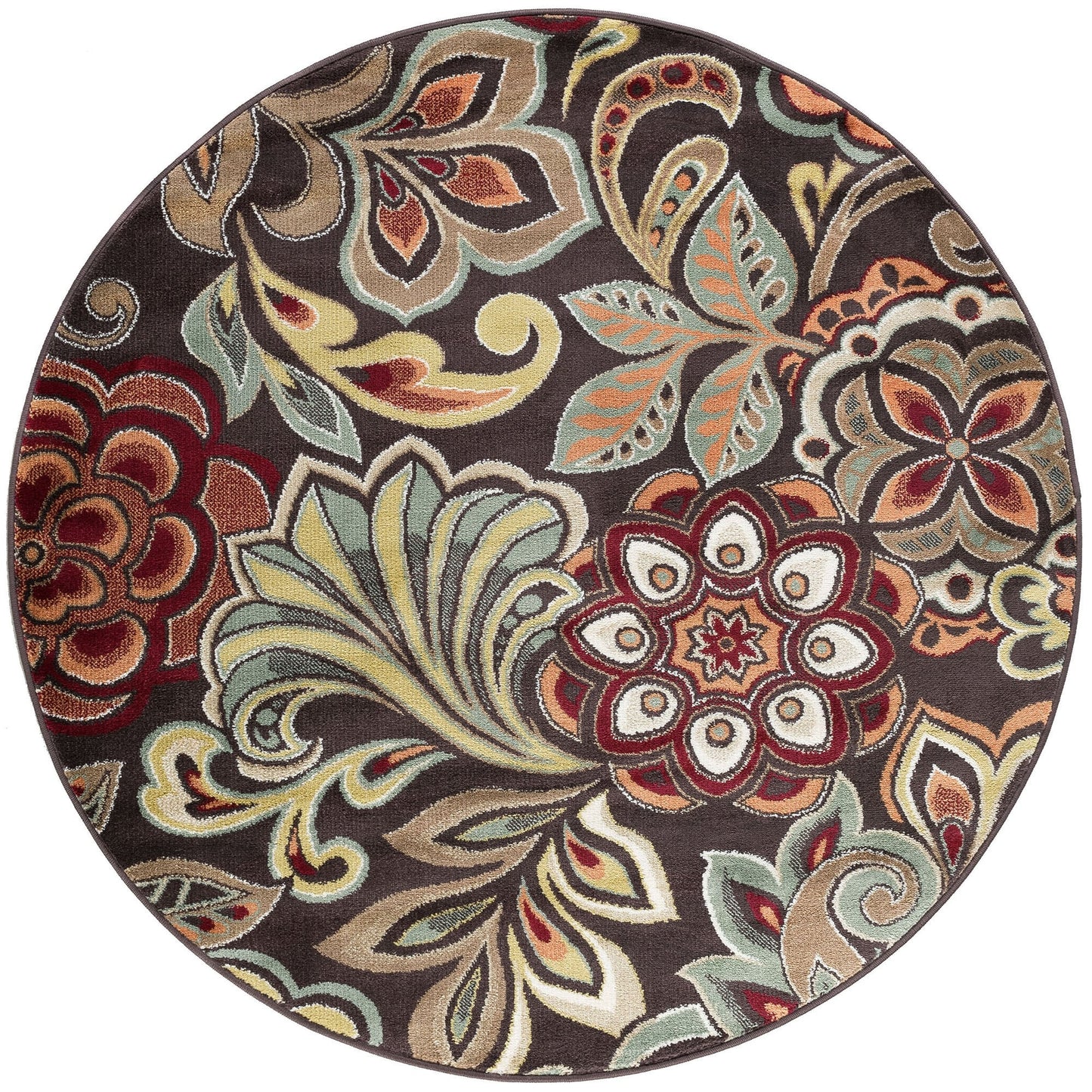 Decora Farmhouse Floral Indoor Area Rug