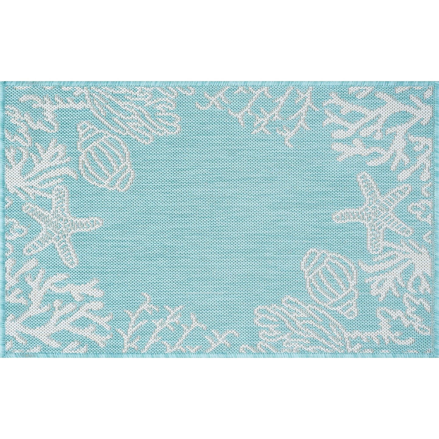 Exo Coastal Graphic Print Indoor/Outdoor Area Rug
