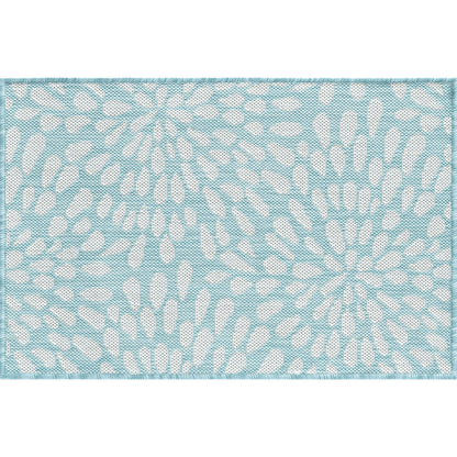 Exo Coastal Floral Indoor/Outdoor Area Rug