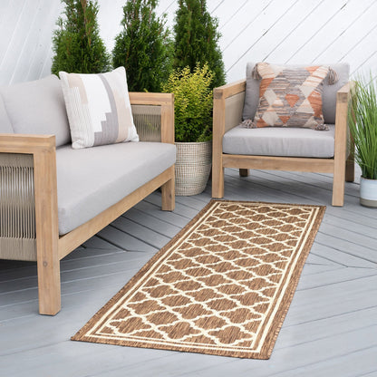Exo Coastal Geometric Indoor/Outdoor Area Rug