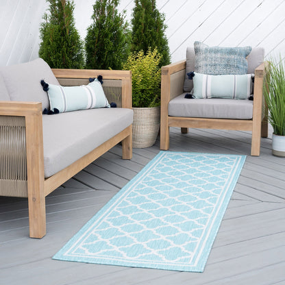 Exo Coastal Geometric Indoor/Outdoor Area Rug