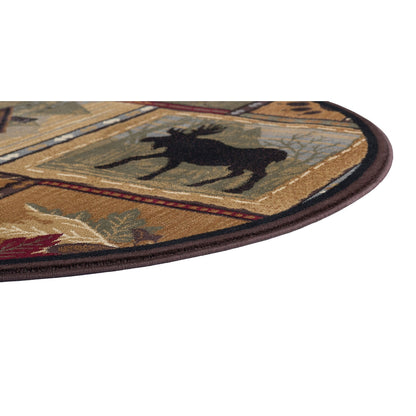 Area Rug & Runner - Lodge Cabin Farmhouse Rugs for Living Room Bedroom Dining Room Kitchen 2x3 / 3x8 / 5x7 / 8x10 / 9x12 / Round