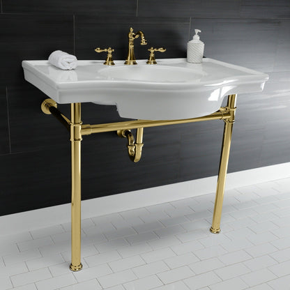 Robinet de salle de bain à large encrage, style américain classique