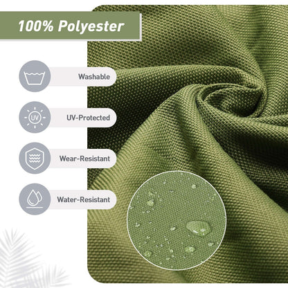 Aoodor Lot de 4 coussins pour chaises de jardin à dossier haut, 46x21x4 pouces (coussins uniquement)