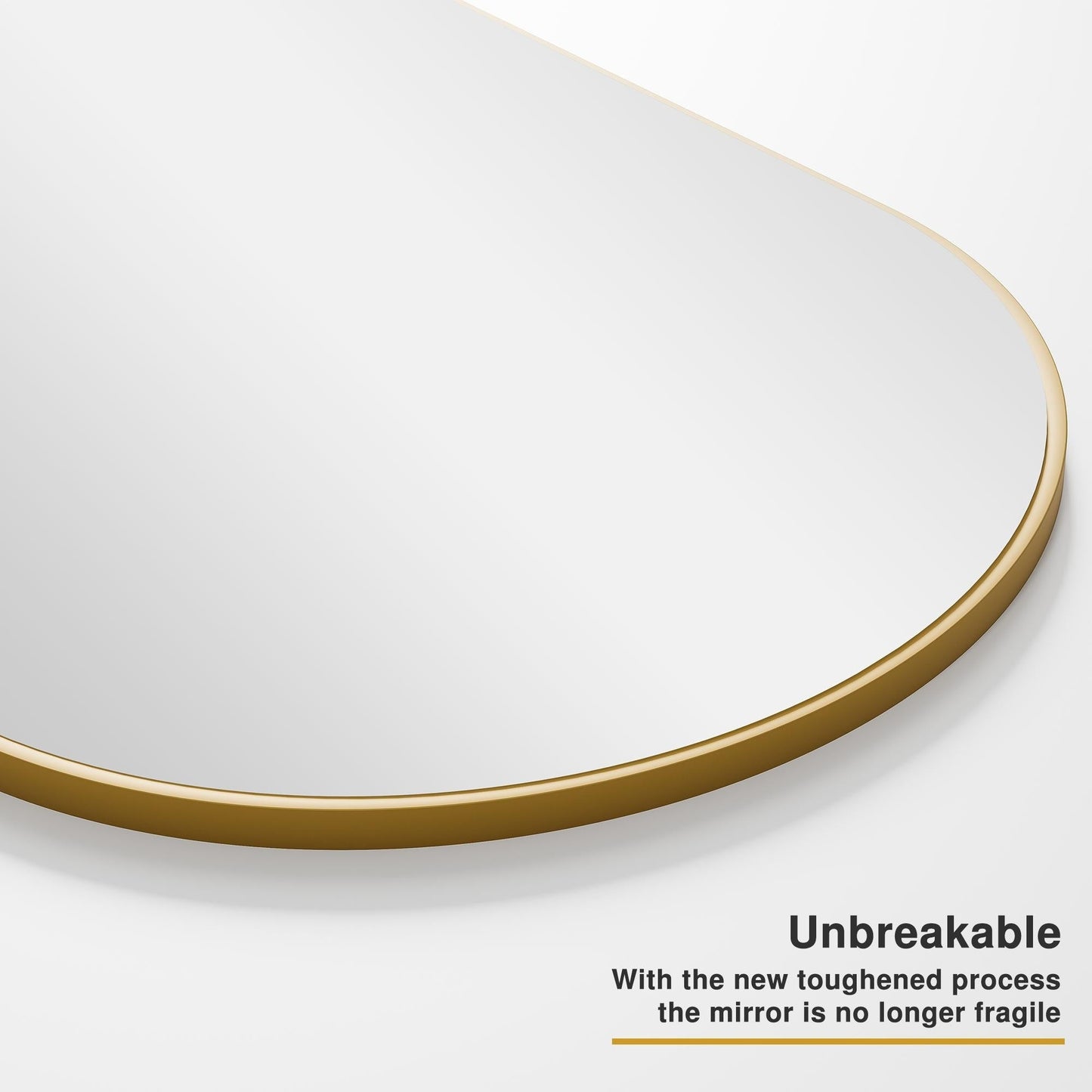 Dovelina Miroir mural à poser, miroir de corps entier, miroir de sol avec arche