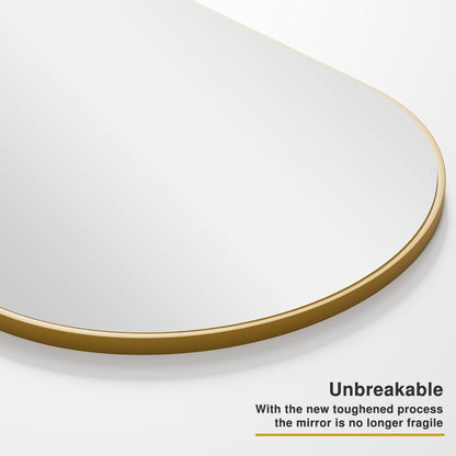 Dovelina Miroir mural à poser, miroir de corps entier, miroir de sol avec arche