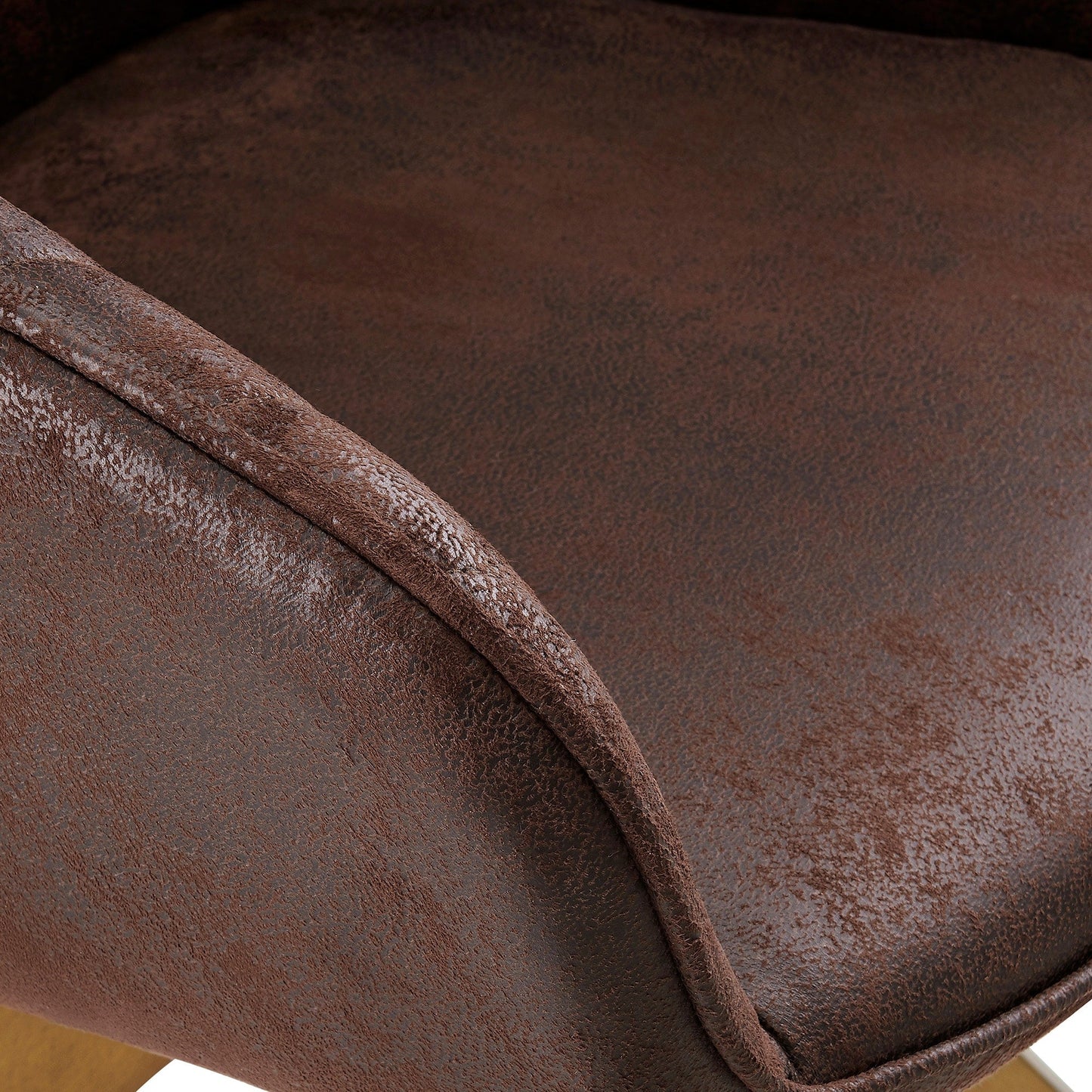 Fauteuil pivotant à accoudoirs pour bureau moderne Art Leon avec pieds en bois