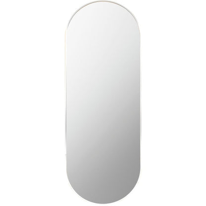 Livabliss Aranya Modern Aluminum Oval Pill-Shaped Accent Mirror