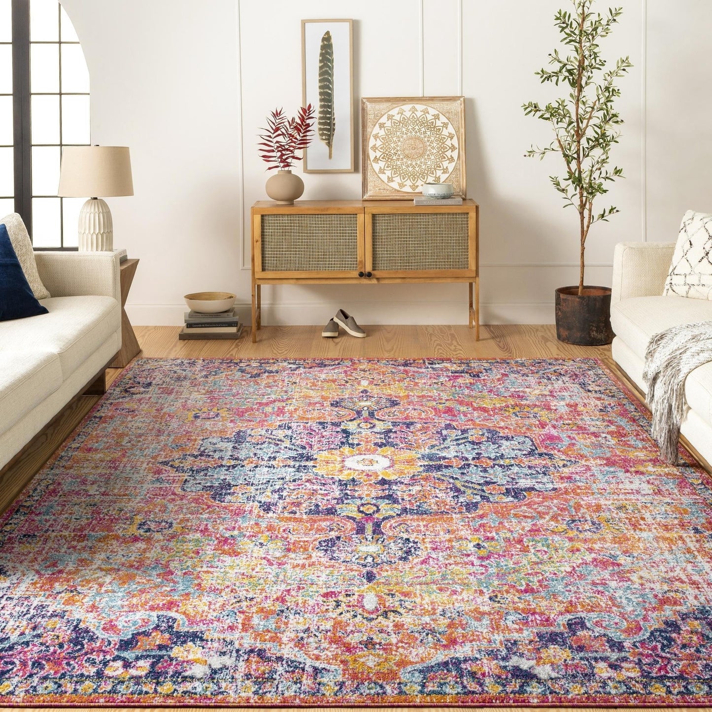 Livabliss Caressa Vintage Boho Area Rug