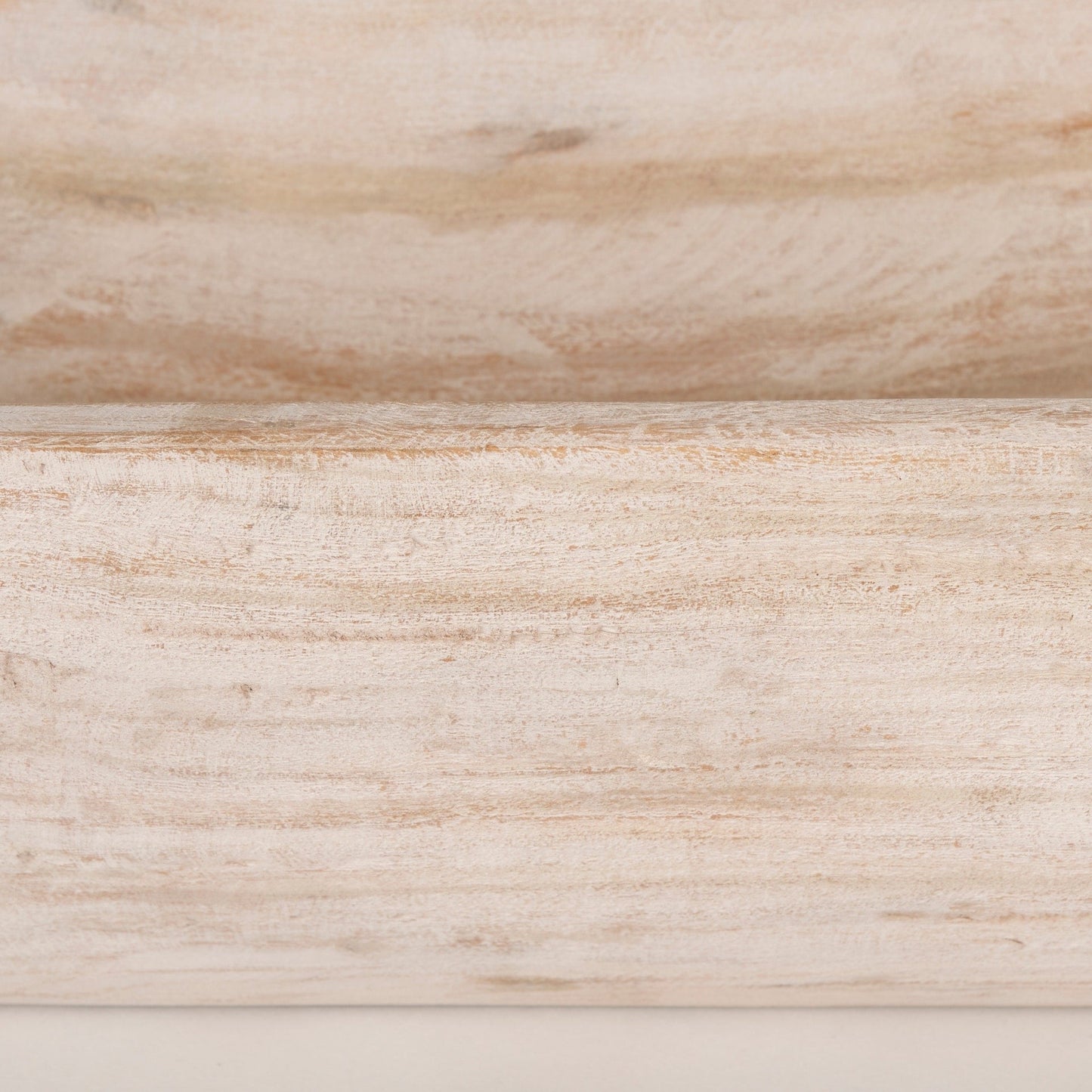 Bol rectangulaire extra large en bois de récupération noir-brun Athena - 26,0L x 10,0l x 7,0H