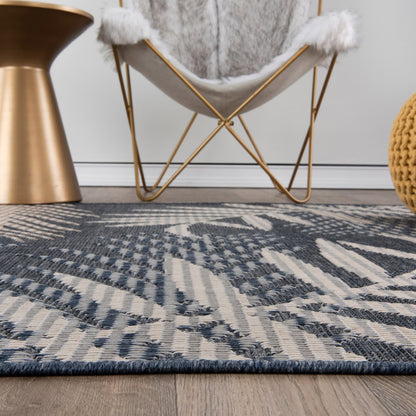 Bahama Palm Frond Indoor/Outdoor Area Rug