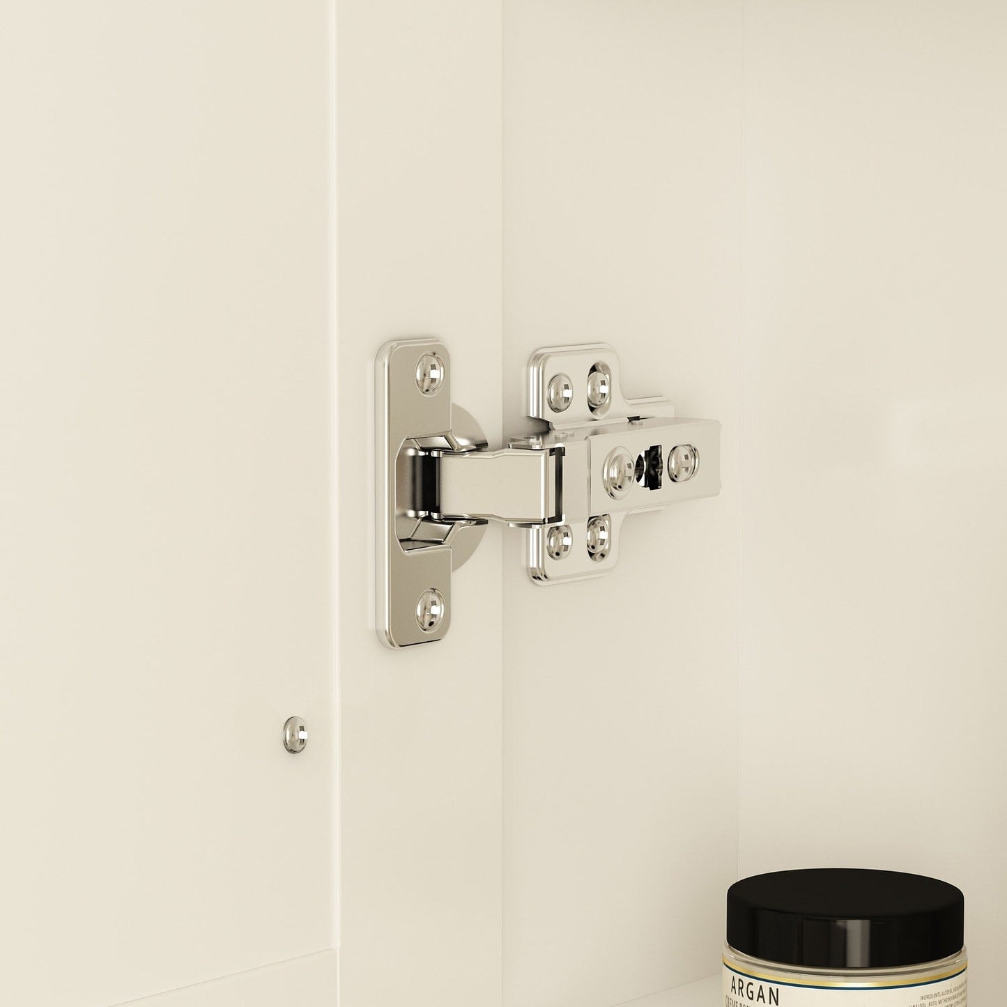 Armoire à pharmacie de salle de bain avec miroir LED anti-buée 6000K, armoire murale blanche.