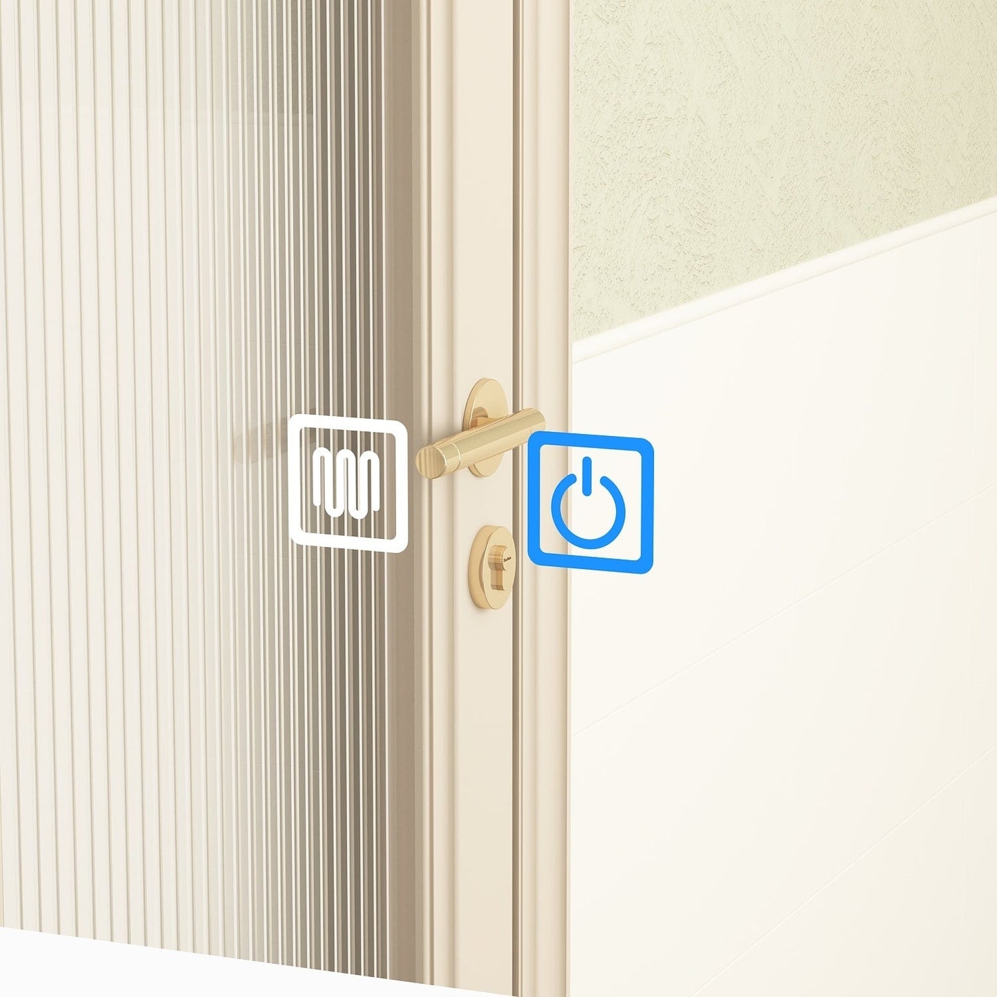 Armoire à pharmacie de salle de bain avec miroir LED anti-buée 6000K, armoire murale blanche.