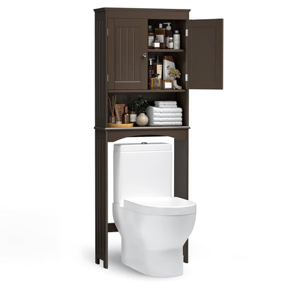 Meuble de rangement pour salle de bain, meuble de rangement pour WC, étagère de salle de bain au-dessus des toilettes, gain de place pour WC