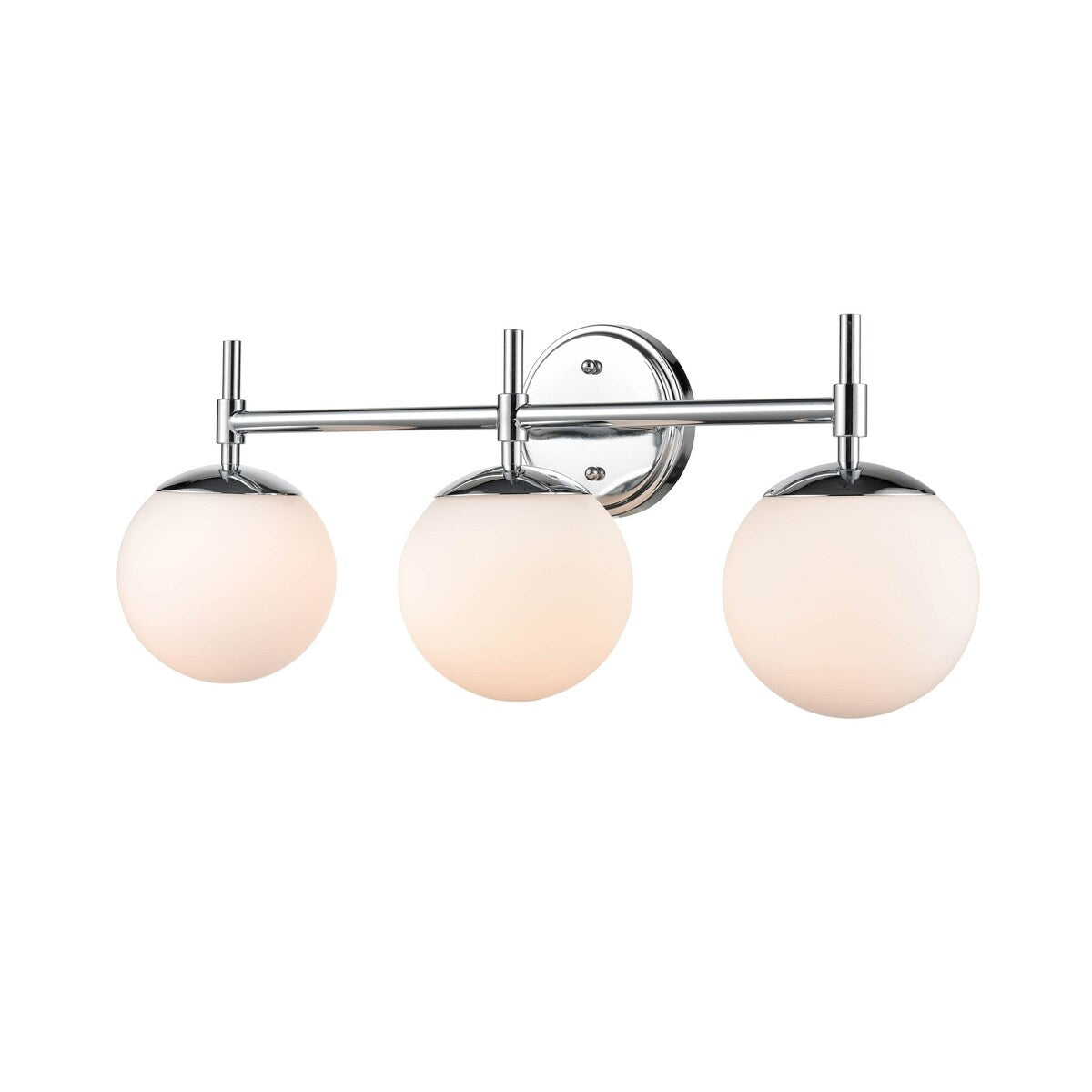 929 Lighting Lustre de salle de bain à 3 lumières, disponible en plusieurs finitions avec abat-jours en verre opale.