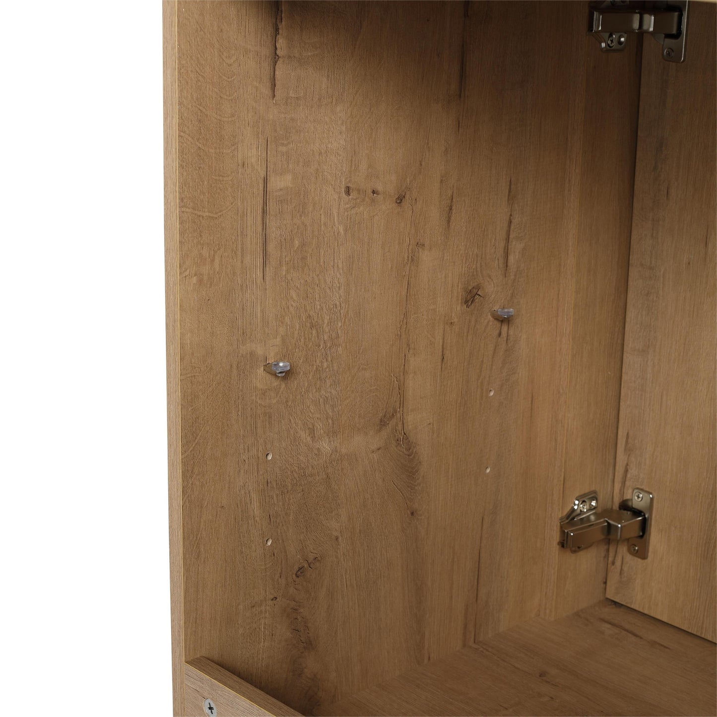 Meuble-lavabo de salle de bain Beingnext 24/30/36 avec lavabo, meuble-lavabo de salle de bain autoportant avec porte à fermeture amortie et étagère réglable