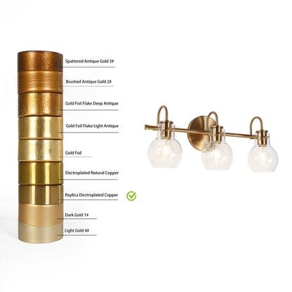 Modern 2/3/4/5-Light Bathroom Vanity Light Globe Glass Wall Sconce Minimalist Design