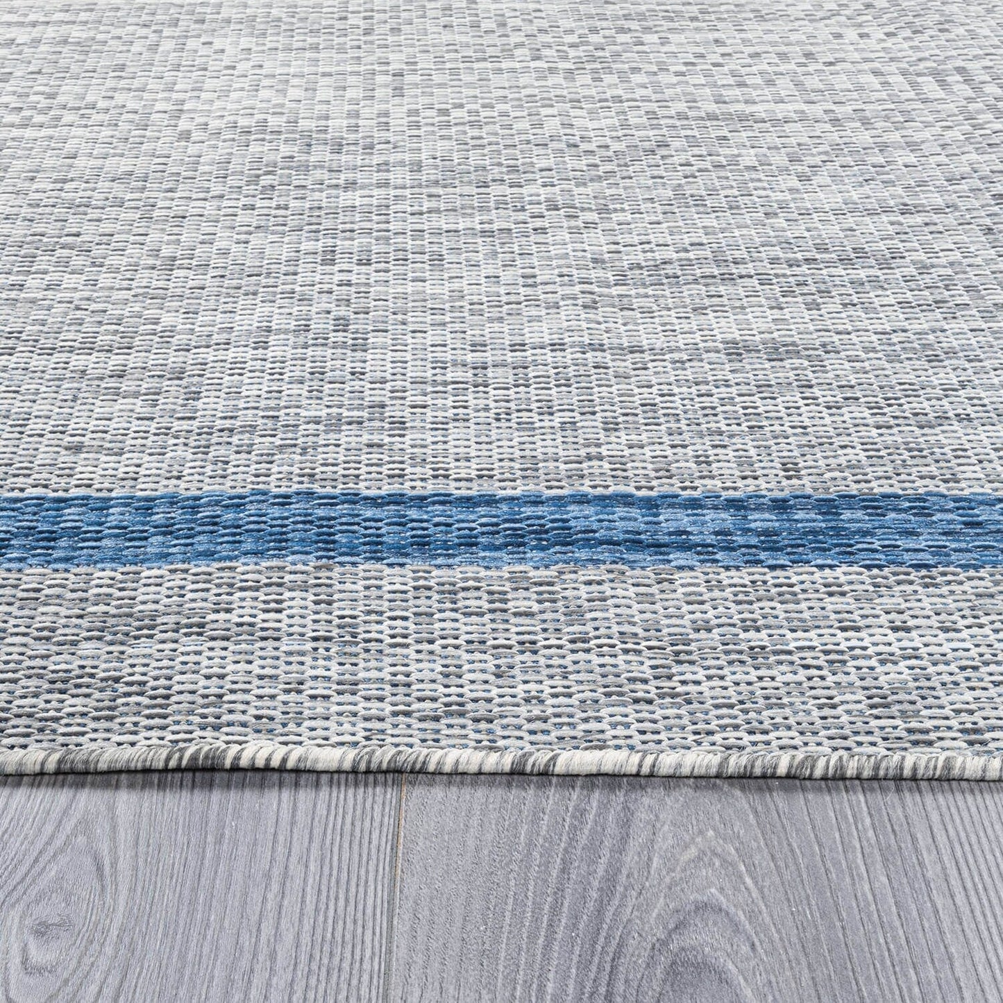 Beverly Rug Modern Bordered Indoor Outdoor Rug, Outside Carpet for Patio, Deck, Porch