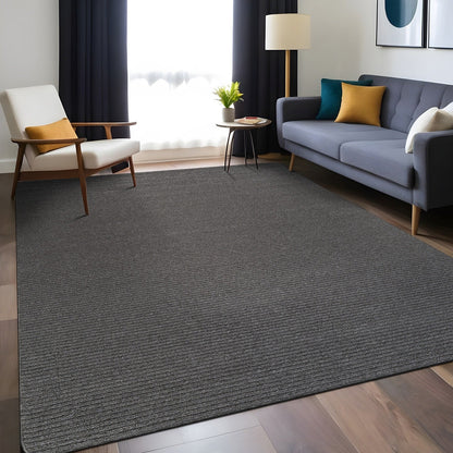Beverly Rug Solid Color Non-Slip Rubber Back Washable Indoor Area Rug