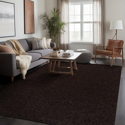 Beverly Rug Solid Color Non-Slip Rubber Back Washable Indoor Area Rug