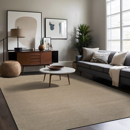 Beverly Rug Solid Color Non-Slip Rubber Back Washable Indoor Area Rug