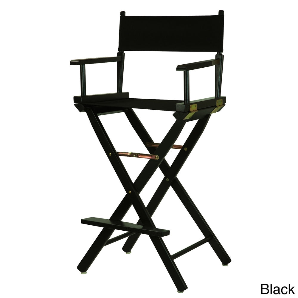 Black Frame 30-inch Director's Chair