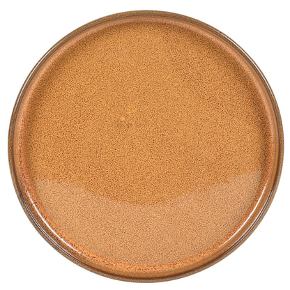 Bloomhouse Santorini Mist 16 Piece Double Bowl Terracotta Reactive Glaze Plates and Bowls Dinnerware Set