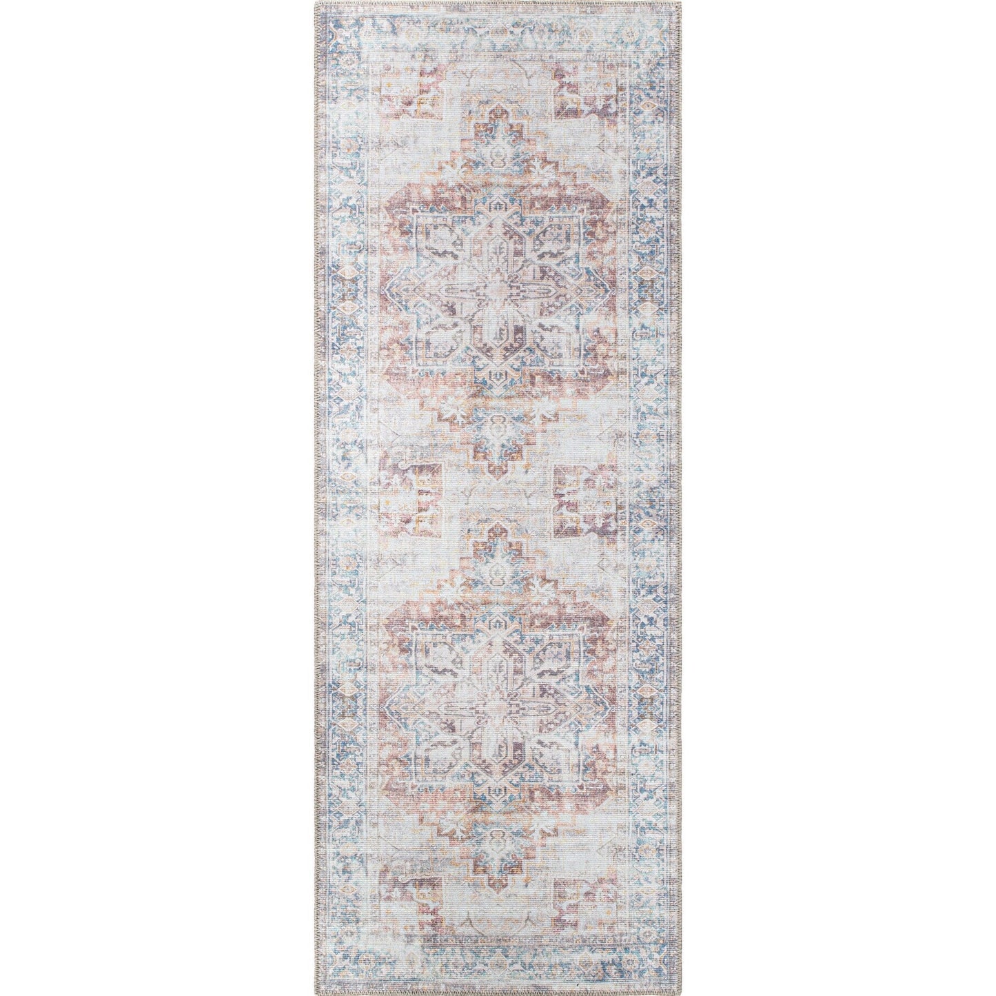 Bohemian Distressed Machine Washable Area Rug