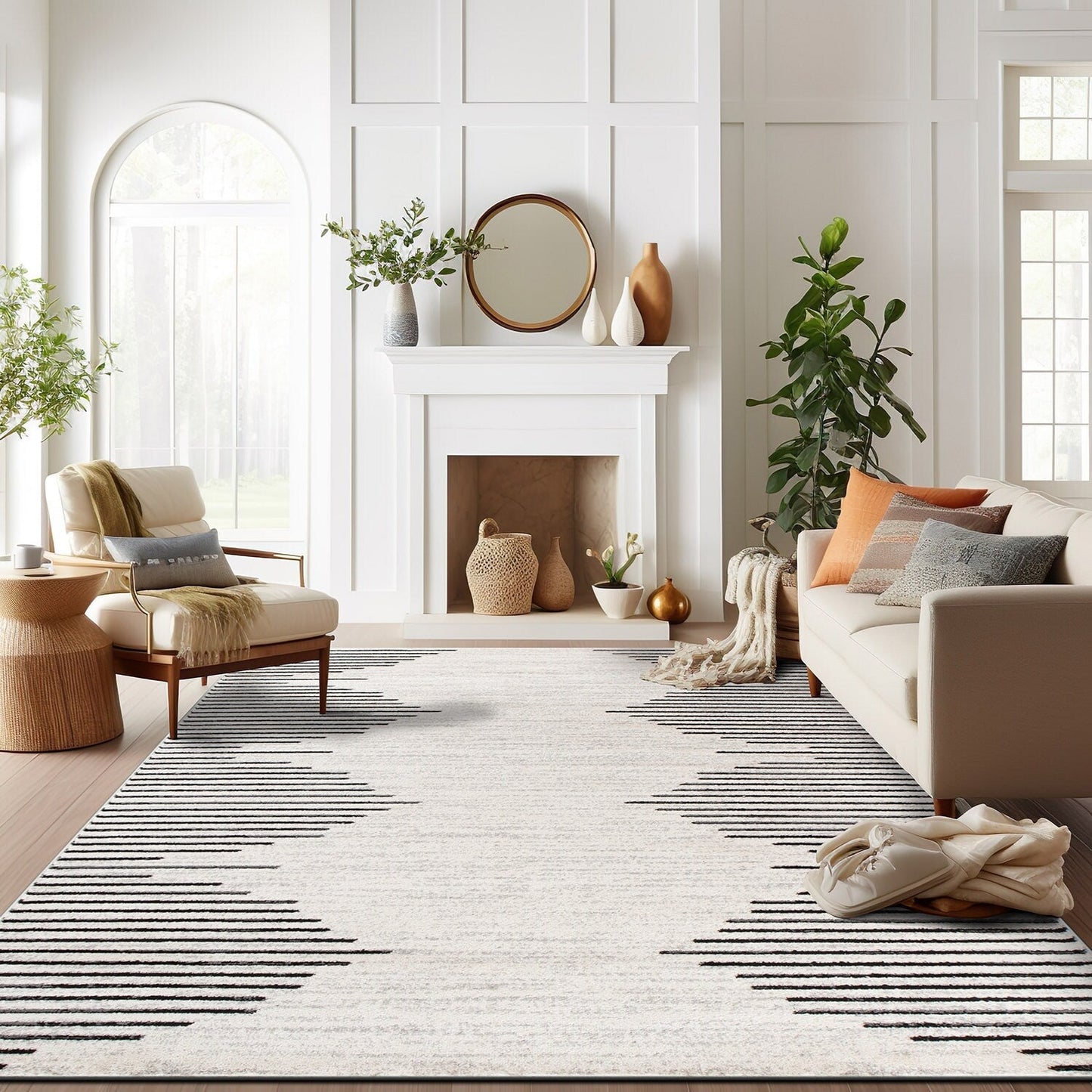 Bohemian Stripe Area Rug