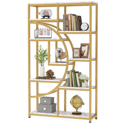Étagère à livres 5 niveaux, style industriel, pour chambre à coucher, salon, bureau à domicile