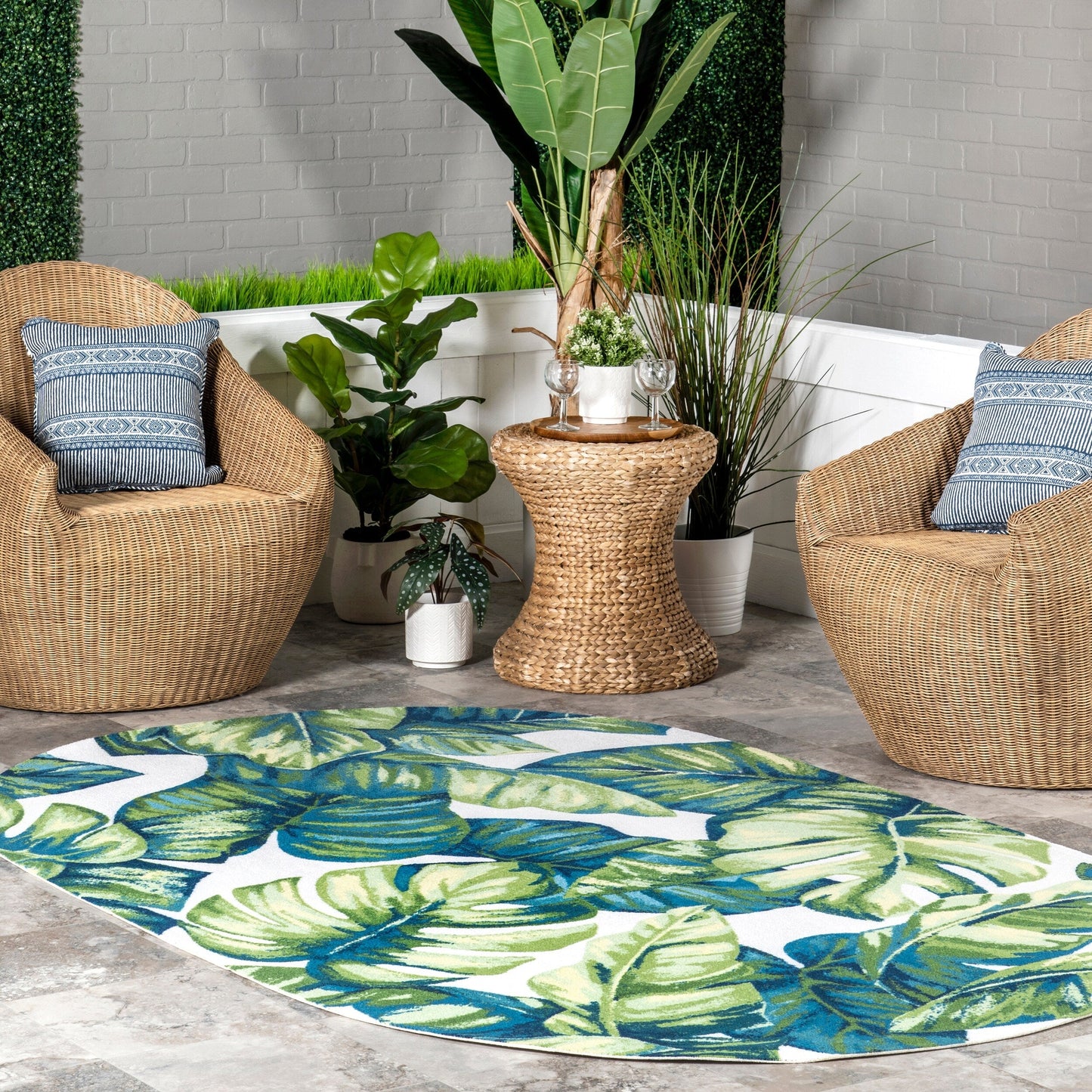 Nuloom Heidi Tropical Indoor/Outdoor Area Rug