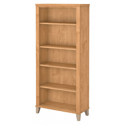 Étagère à livres Bush Furniture Somerset, 5 niveaux, avec étagères réglables