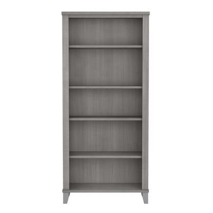 Étagère à livres Bush Furniture Somerset, 5 niveaux, avec étagères réglables