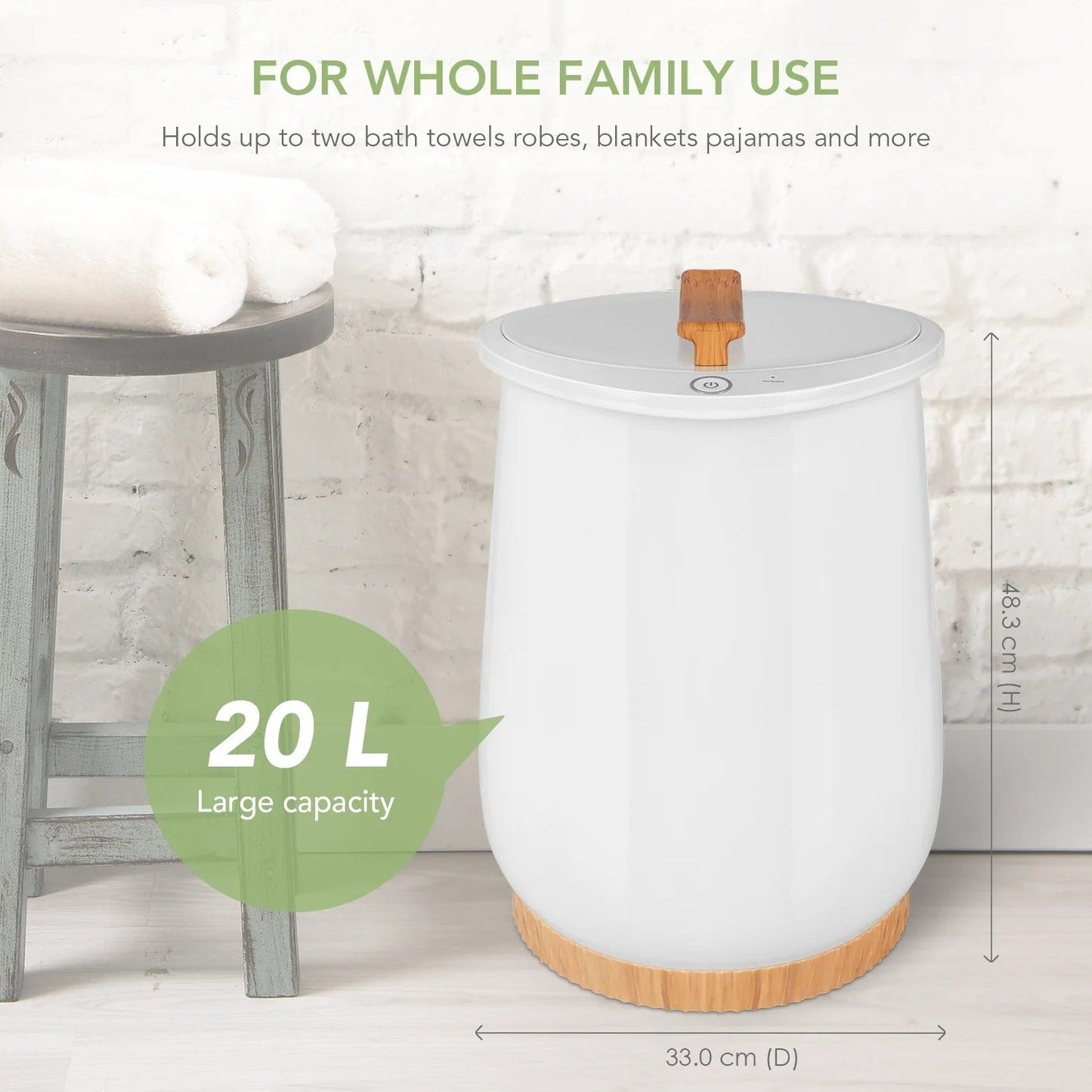 Chauffer-serviettes électrique autonome