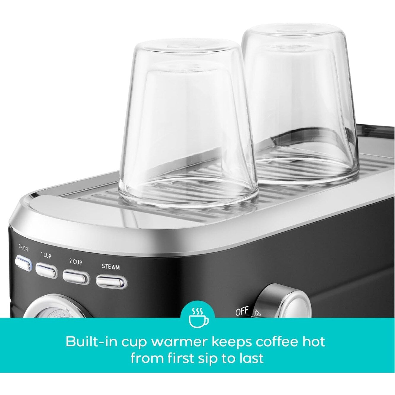 Machine à expresso CASABREWS CM5418 20 bars avec buse vapeur pour faire mousser le lait