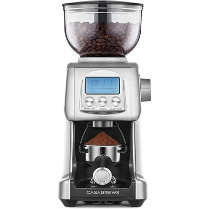 CASABREWS Tornado Moulin à café électrique à meules coniques argenté - N/A