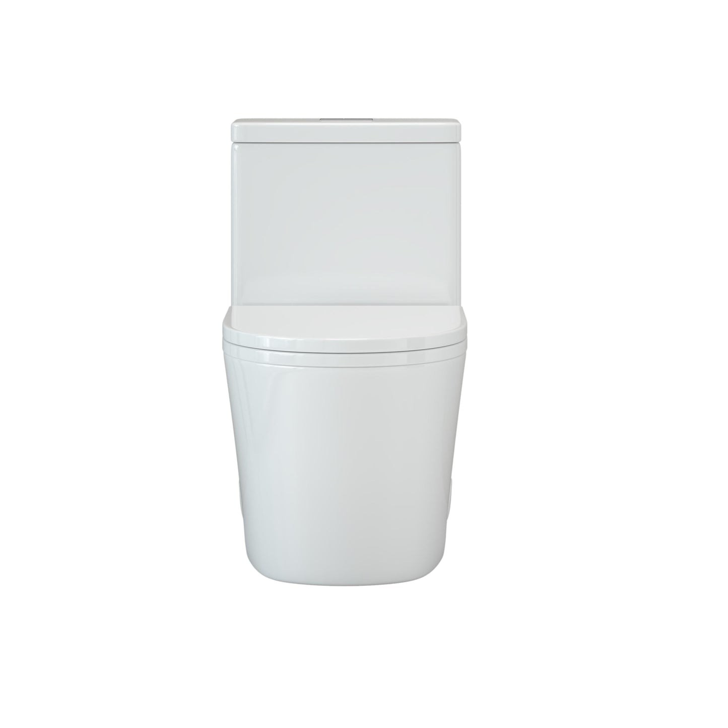 CB HOME 24'' Toilettes compactes monobloc, chasse d'eau double, siphon moderne, hauteur confortable de 16,5'', avec siège à fermeture amortie.