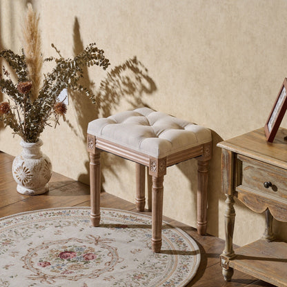 Tabouret de pieds et tabouret de coiffeuse rembourrés CO-Z, style vintage français
