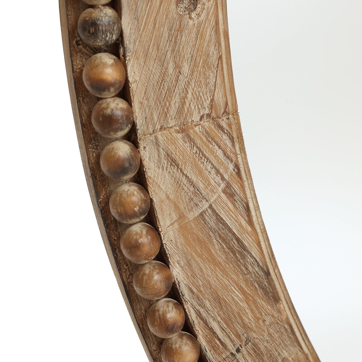 Miroir mural ovale Cameo avec cadre en bois, 81 cm (32 pouces), miroir mural de salle de bain - 81,03 H x 61,0 W x 3,2 D (cm)