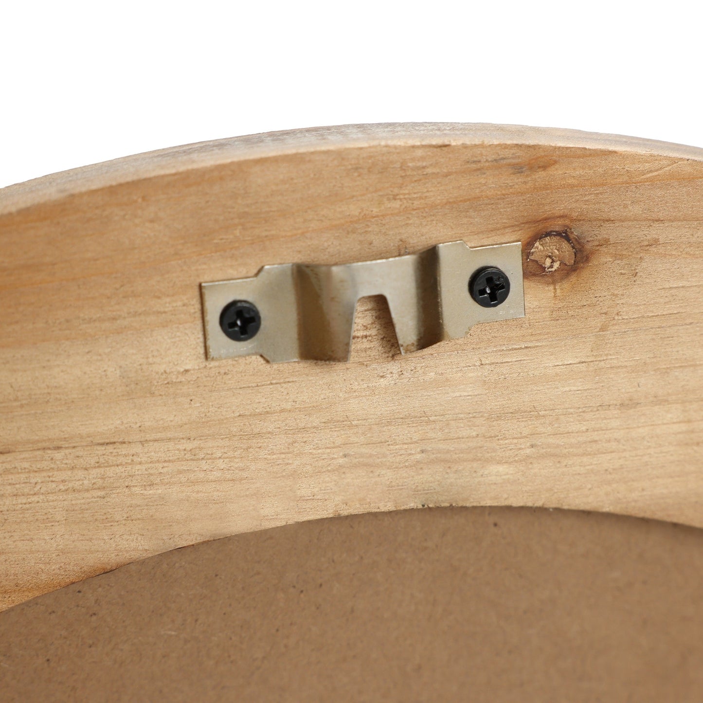 Miroir mural ovale Cameo avec cadre en bois, 81 cm (32 pouces), miroir mural de salle de bain - 81,03 H x 61,0 W x 3,2 D (cm)