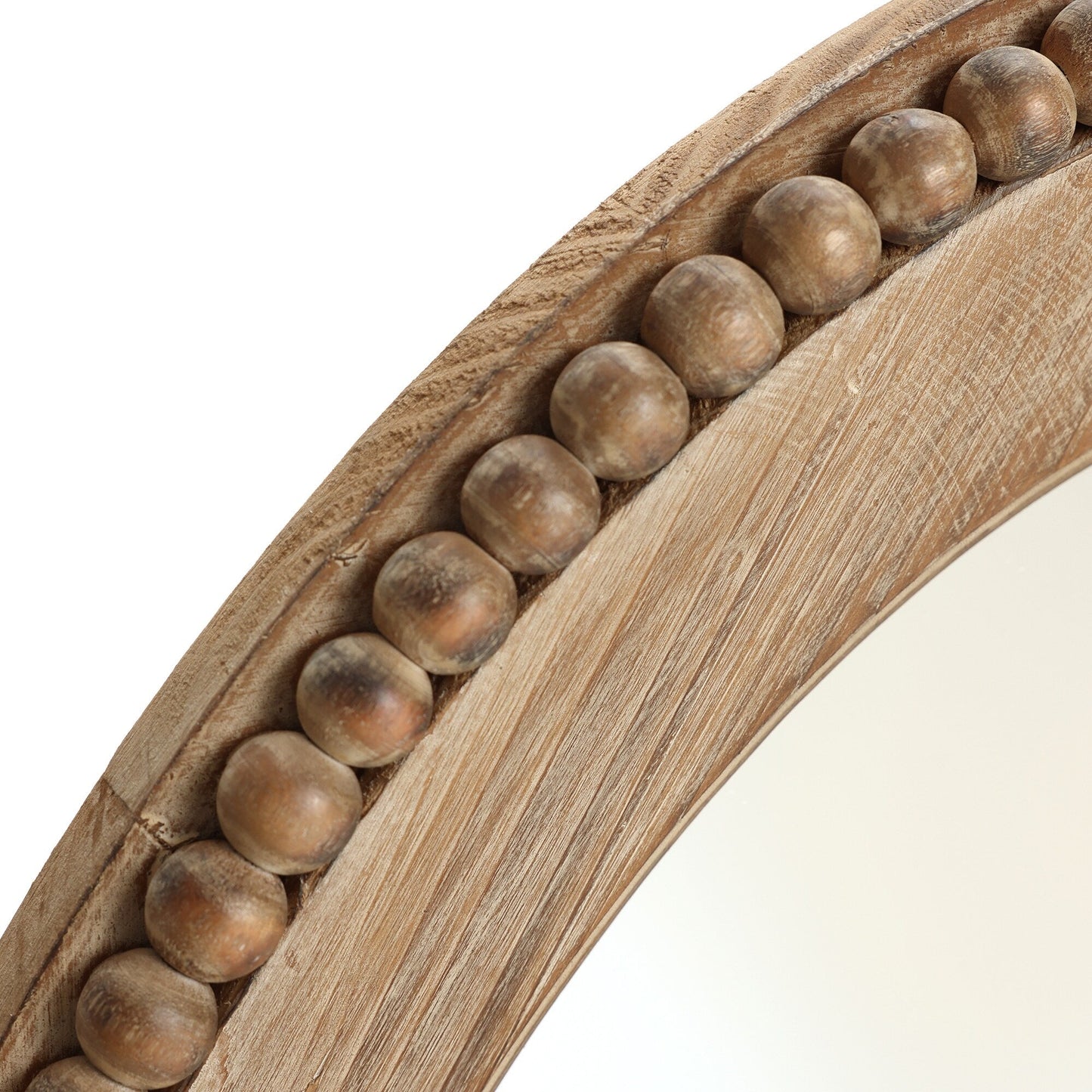 Miroir mural ovale Cameo avec cadre en bois, 81 cm (32 pouces), miroir mural de salle de bain - 81,03 H x 61,0 W x 3,2 D (cm)