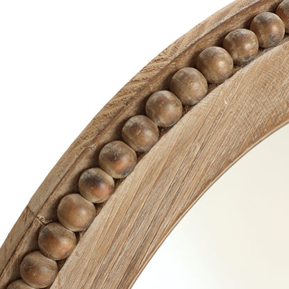 Miroir mural ovale Cameo avec cadre en bois, 81 cm (32 pouces), miroir mural de salle de bain - 81,03 H x 61,0 W x 3,2 D (cm)