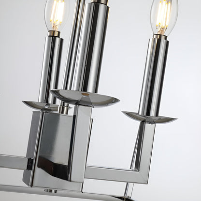 Suspension en forme de lanterne, style bougie, pour escalier ou îlot de cuisine, lustre à cage ouverte - N/A