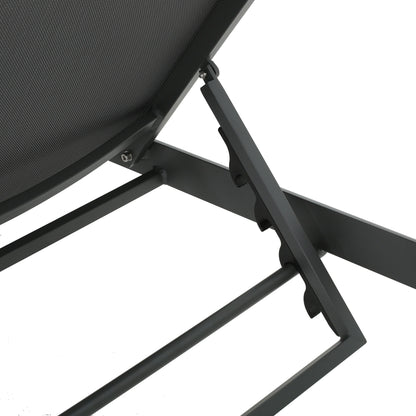 Chaise longue d'extérieur en aluminium Cape Coral (lot de 2) par Christopher Knight Home - 77,56 L x 25,20 l x 11,80 h (cm)