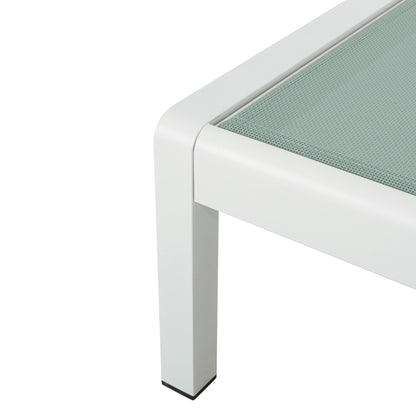 Chaise longue d'extérieur en aluminium Cape Coral (lot de 2) par Christopher Knight Home - 77,56 L x 25,20 l x 11,80 h (cm)